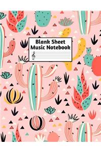 Blank Sheet Music Notebook
