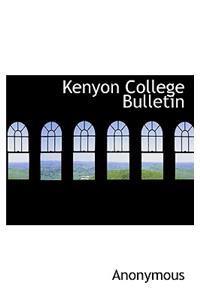 Kenyon College Bulletin