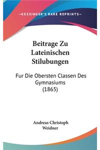 Beitrage Zu Lateinischen Stilubungen