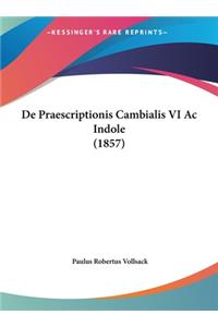 de Praescriptionis Cambialis VI AC Indole (1857)