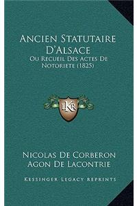 Ancien Statutaire D'Alsace