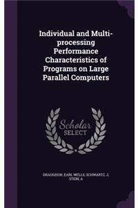 Individual and Multi-processing Performance Characteristics of Programs on Large Parallel Computers