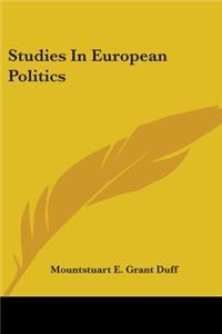 Studies In European Politics