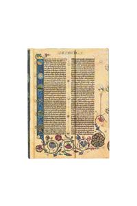 Paperblanks Genesis Gutenberg Bible Hardcover MIDI Lined Wrap Closure 144 Pg 120 GSM