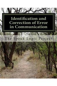Identification and Correction of Error in Communication