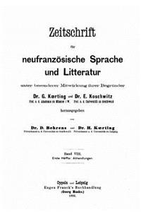 Zeitschrift für französische sprache und literatur