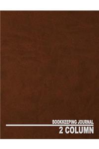 2 Column Bookkeeping Journal