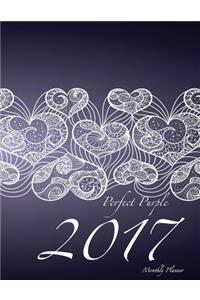 Perfect Purple 2017 Monthly Planner