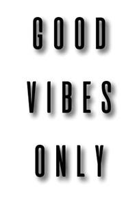 Good Vibes Only, Graph Paper Notebook, Diary, Small Journal, 64P, 5x8