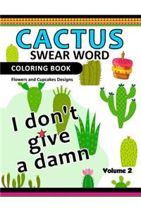 Cactus Swear Word Coloring Books Vol.2