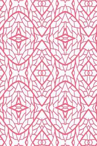 Rose Pink and White Pattern Notebook