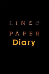 Lined Paper Diary