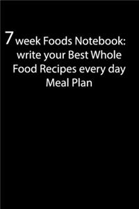7 Week Foods Notebook