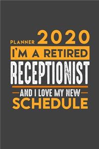 Planner 2020 for retired RECEPTIONIST