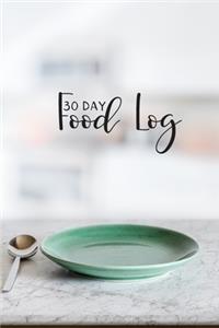 30 Day Food Log