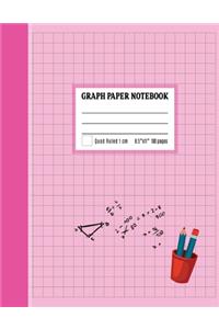 Graph Paper Notebook 1 cm
