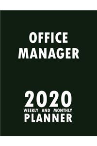 Office Manager 2020 Weekly and Monthly Planner