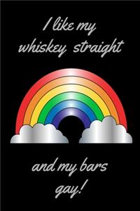 I like my whiskey straight and my bars gay!