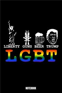 Liberty Guns Beer Trump Lgbt Notebook