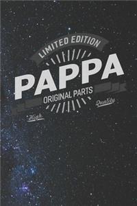 Limited Edition Pappa Original Parts High Quality: Family life Grandpa Dad Men love marriage friendship parenting wedding divorce Memory dating Journal Blank Lined Note Book Gift