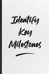 Identify Key Milestones