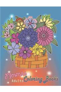 Flowers Adults Coloring Books
