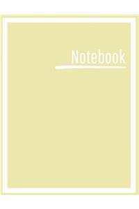Notebook: College Ruled, Lined, Notebook for School, Work, 1 Subject, Yellow, Soft Cover