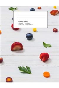 Fruits Composition Book - Eat The Rainbow