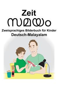 Deutsch-Malayalam Zeit Zweisprachiges Bilderbuch für Kinder