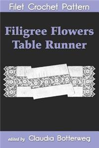 Filigree Flowers Table Runner Filet Crochet Pattern