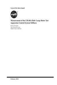 Measurement of the Uh-60a Hub Large Rotor Test Apparatus Control System Stiffness