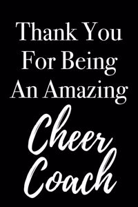Thank You for Being an Amazing Cheer Coach