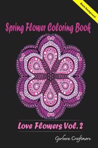 Spring Flower Coloring Book