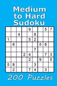 Medium to Hard Sudoku 200 Puzzles