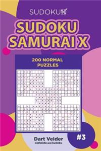 Sudoku Samurai X - 200 Normal Puzzles (Volume 3)