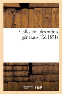 Collection Des Ordres Généraux