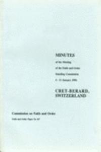 Faith and Order Minutes