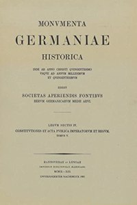 Constitutiones Et ACTA Publica Imperatorum Et Regum (1313-1324)