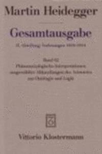 Martin Heidegger, Gesamtausgabe. II. Abteilung