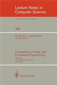 Foundations of Logic and Functional Programming