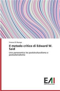 metodo critico di Edward W. Said