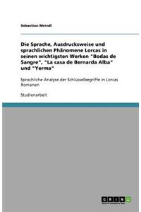Die Sprache, Ausdrucksweise und sprachlichen Phänomene Lorcas in seinen wichtigsten Werken 