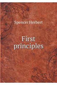 First principles
