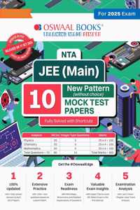 Oswaal Nta Jee (Main) 10 New Pattern Mock Test Papers Book