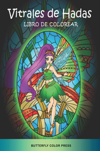 Vitrales de Hadas Libro de Colorear