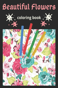 Beautiful Flowers Coloring Book