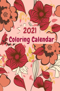 2021 Coloring Calendar
