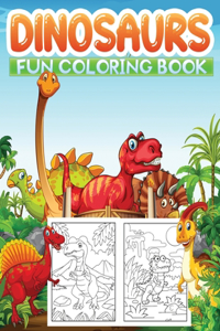 dinosaurs fun coloring book