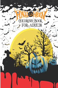 Halloween coloring book for adults