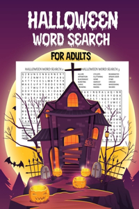 Halloween Word Search For Adults